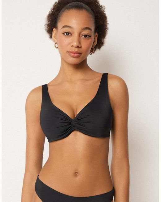 Calzedonia Black Fuller Bust Balconette Bikini Top Premium Sculpt