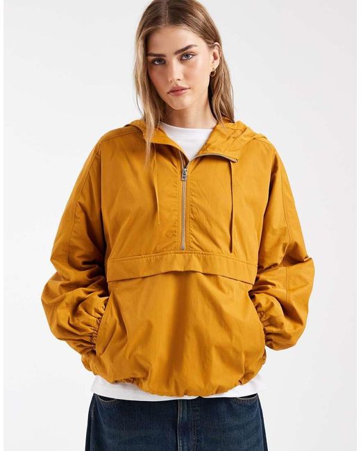 & Other Stories Orange Pure Nylon Short Jacket
