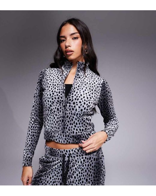 Juicy Couture Gray X Asos Exclusive Co-ord Zip Up Hoodie