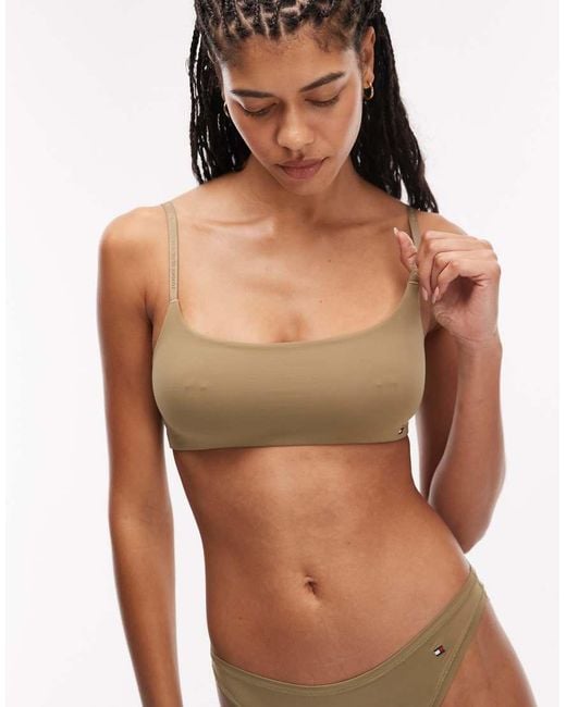 Tommy Hilfiger Brown Microfibre Essentials Bralet