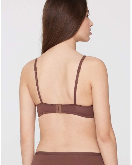 Tezenis Brown Lisbon Cotton Triangle Bra
