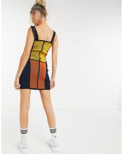 adidas Originals X Paolina Russo Knitted Logo Corset Dress - Lyst