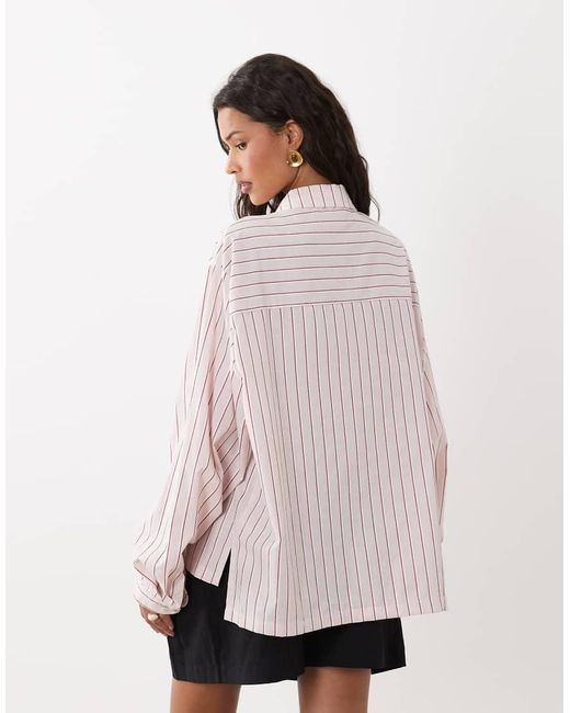 Sister Jane Pink Henrik Cotton Bow Detail Shirt