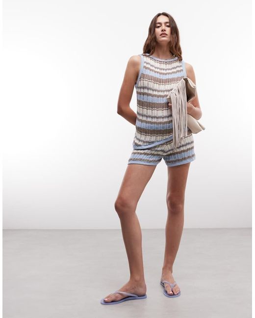 ASOS White Knit Micro Shorts