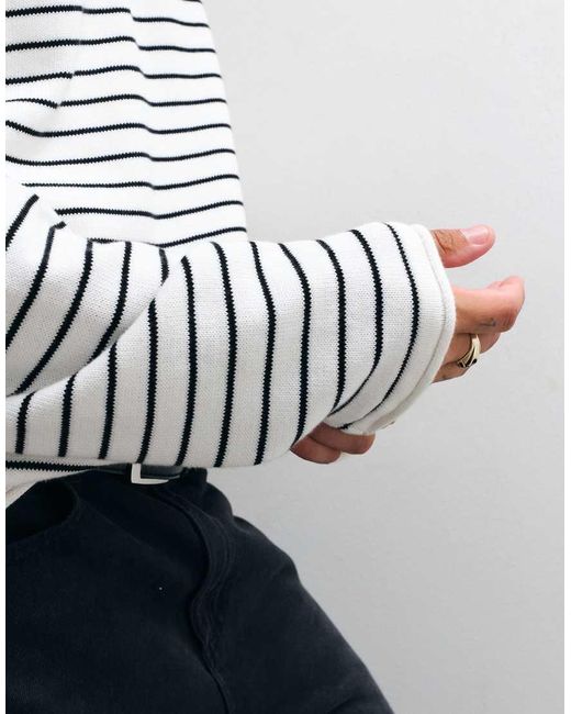 Weekday White Oversized Jumper for men