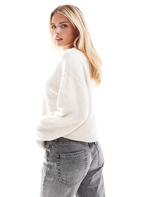 Vero Moda Gray Round Neck Knitted Jumper