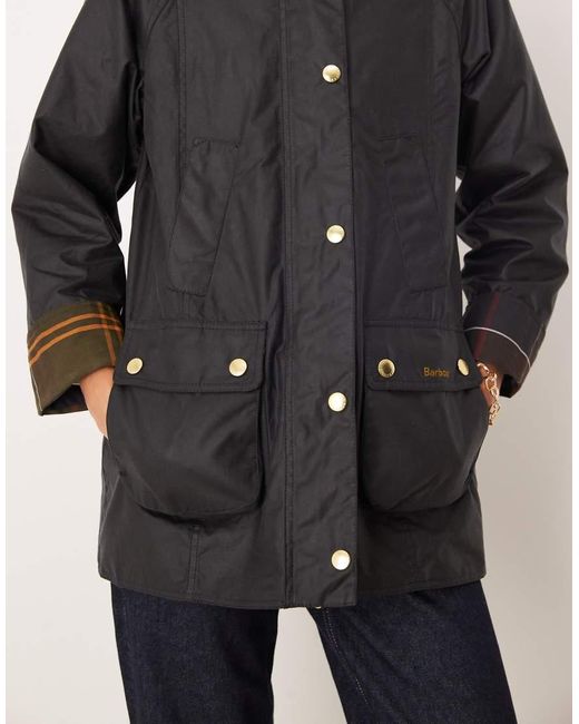 Barbour Blue Modern Beadnell Wax Jacket
