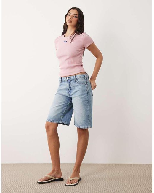 HUGO Pink Logo Easy Tee