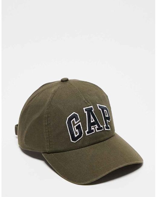 Gorra Verde Oliva Con Logo De Gap de color Green