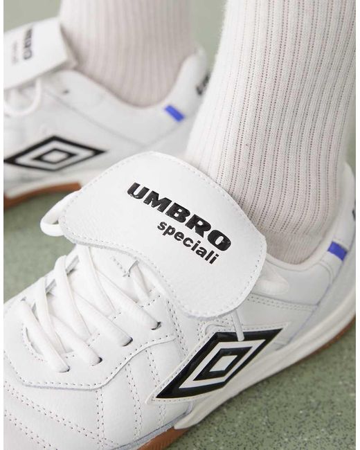 Umbro Gray Speciali Leather Trainers for men