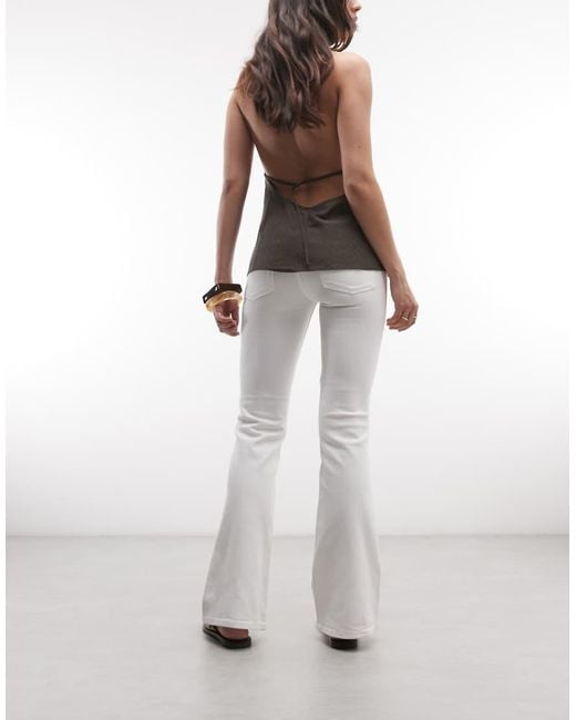 Cheap Monday White Booty Bei Flared Jeans