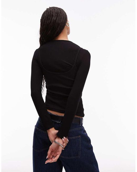 laagam Blue Nova Double Layer Long Sleeve T-Shirt