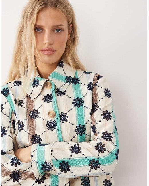 Free People Blue Cassie Mod Jacket