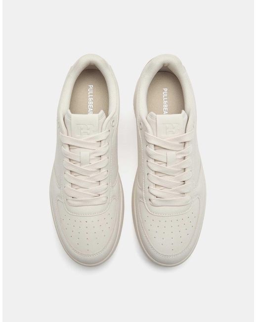 Pull&Bear White – retro-sneaker