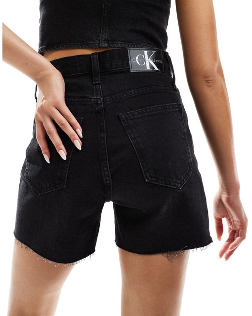 Calvin Klein Black Mom Denim Shorts
