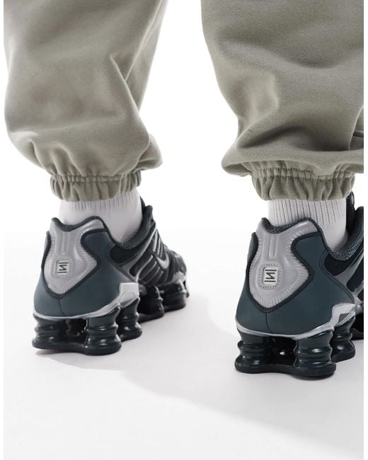 Nike Gray Shox Tl Trainers for men