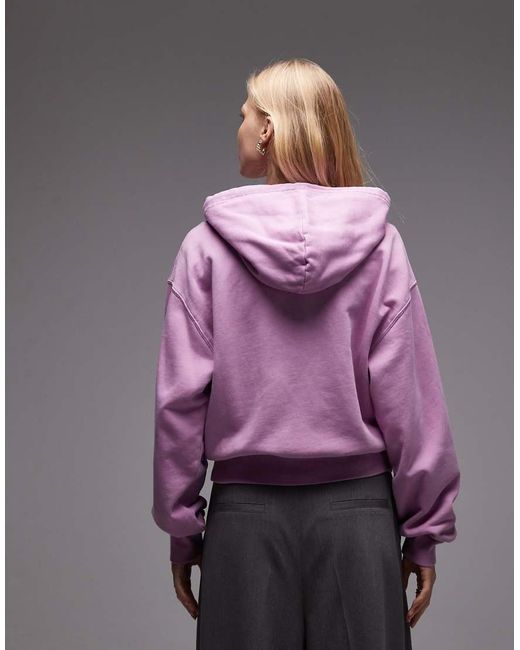 Carhartt Purple Nelson Zip Through Hoodie
