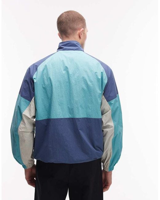 Parlez Blue Rail Track Jacket for men