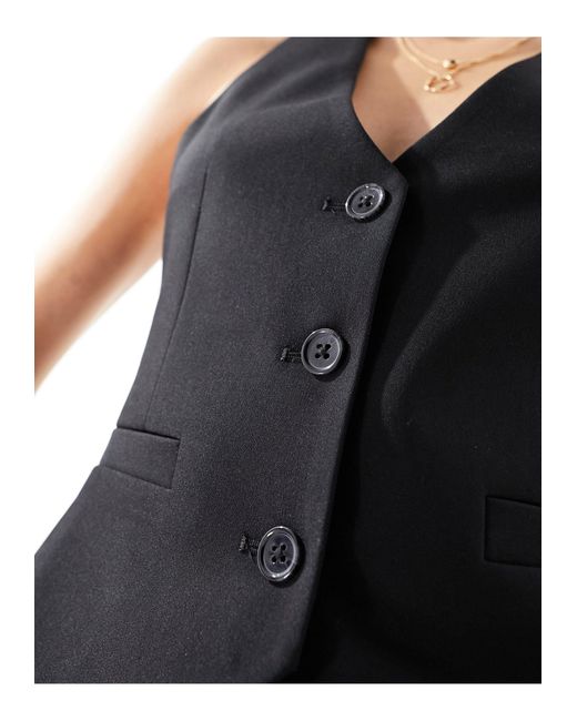 ASOS Black Asos Design Tall Tailored Waistcoat
