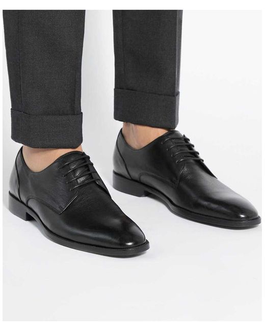 Dune Black Wide Fit Sole Derby Shoes for men