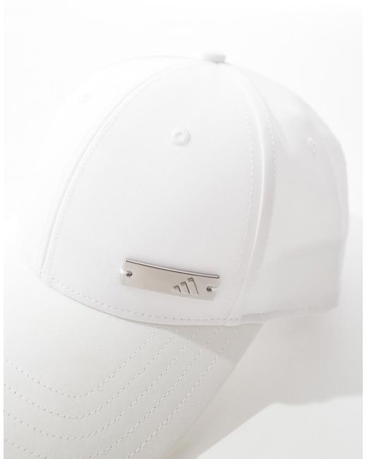 Adidas Originals Blue Adidas Training Baseball Cap With Metal Tab
