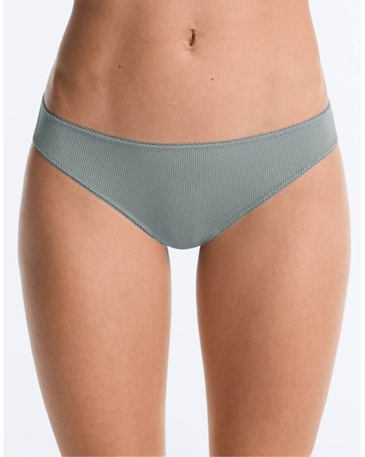 Oysho White 5 Classic U-Cut Rib Cotton Briefs