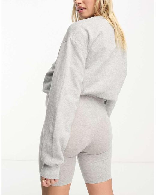 ASOS Gray Asos Design Maternity Over The Bump Basic legging Shorts