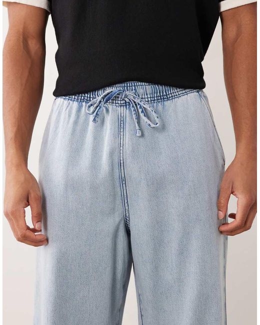 ASOS Multicolor Pull On baggy Lightweight Jeans for men