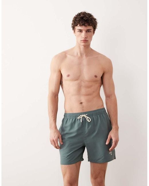 Barbour Multicolor Staple 5 Inch Logo Swim Shorts for men