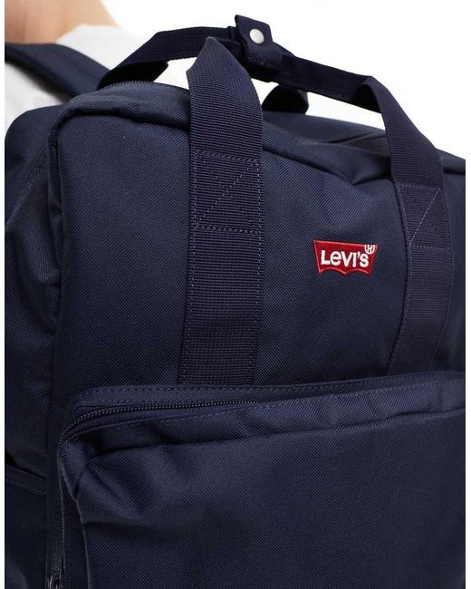 Mochila Grande Con Logo De Ala De Murciélago L Pack De Levi's de hombre de color Blue
