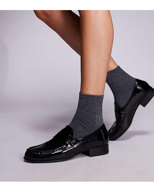 Public Desire Black Haboo Loafers