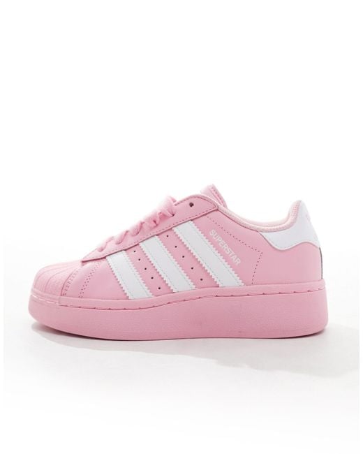 Pink glitter adidas superstars deals