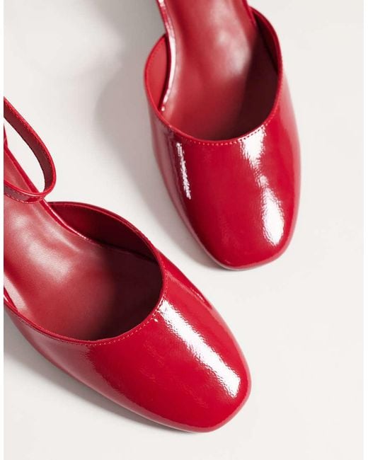 Glamorous Red Heeled Mary Janes