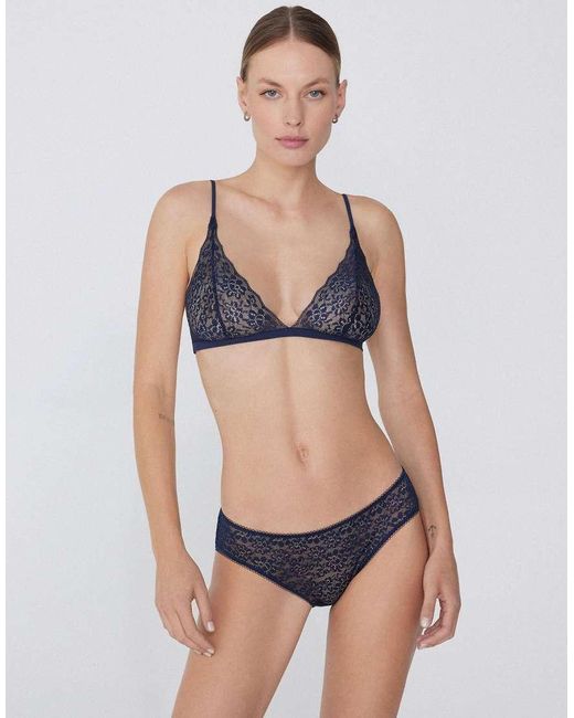 Tezenis Blue Lisbon Unpadded Triangle Bra