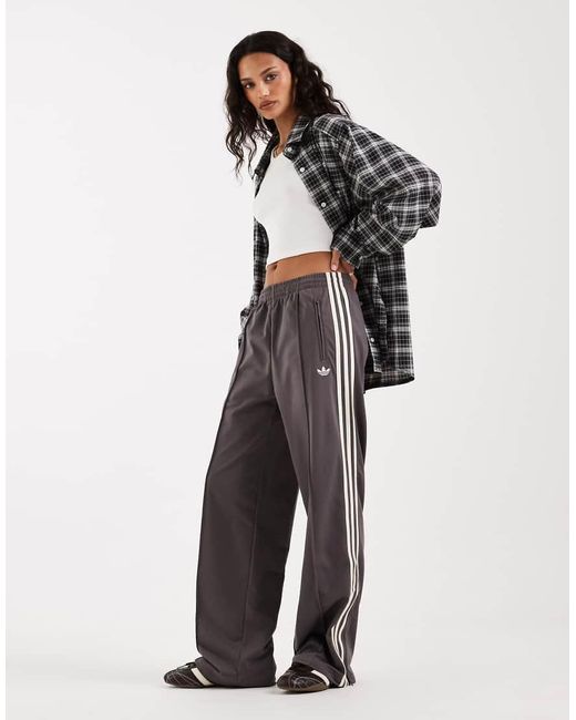 Adidas Originals Gray Firebird Loose Track Pants