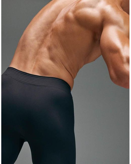 4505 Gray Seamless Physique Defining Compression Base Layer Tight for men