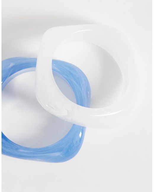 Set Da 2 Bracciali Rigidi di Accessorize in Blue