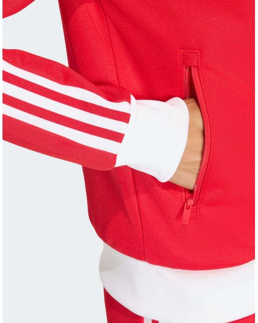 Adidas Originals Red Classic Track Top