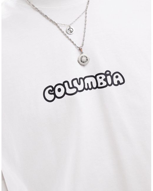 Columbia Gray Hike Happiness Ii Back Print T-shirt for men