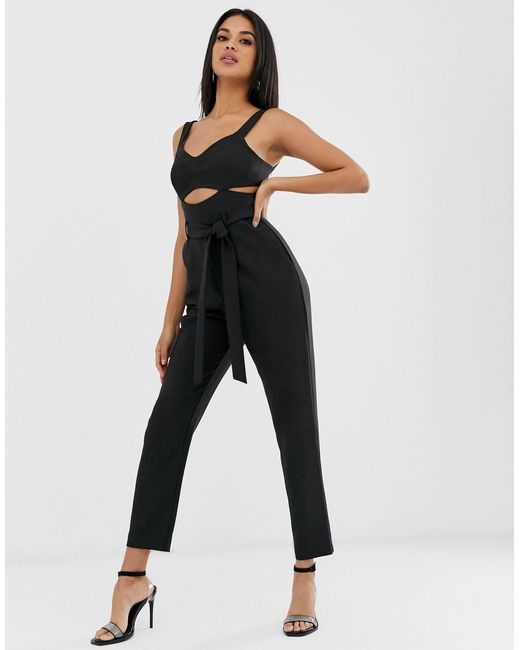 black peg leg jumpsuit