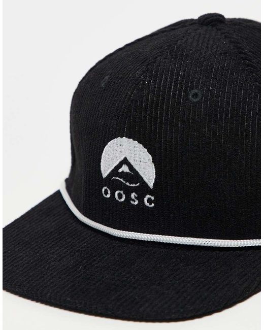 OOSC Black Classic Corduroy Cap