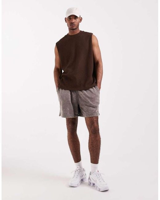 Nike Brown Club Wash Shorts for men