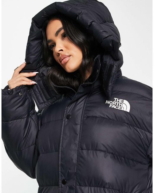North face long black puffer coat 2025