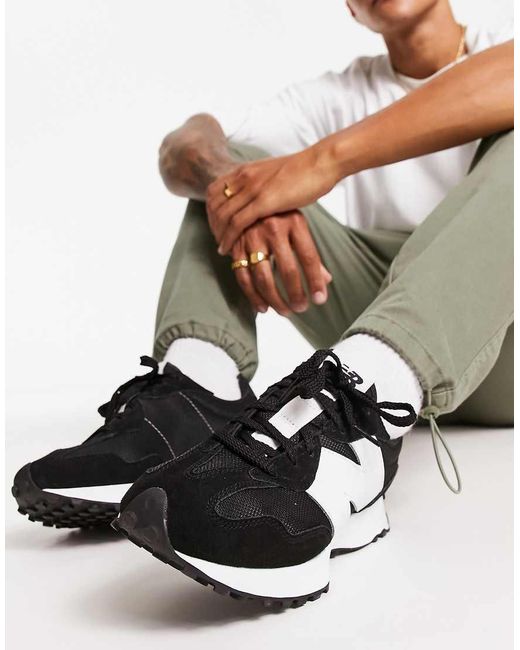 New Balance Black 327 Trainers