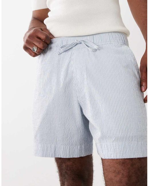 Abercrombie & Fitch White 6 Inch Pull On Shorts for men