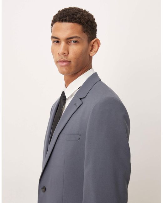 ASOS Blue Slim Suit Jacket for men