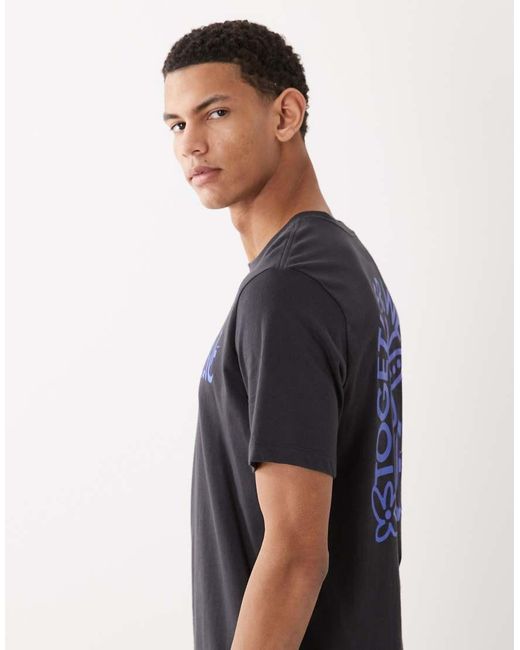 Nike Blue Together We Float Backprint T-shirt for men