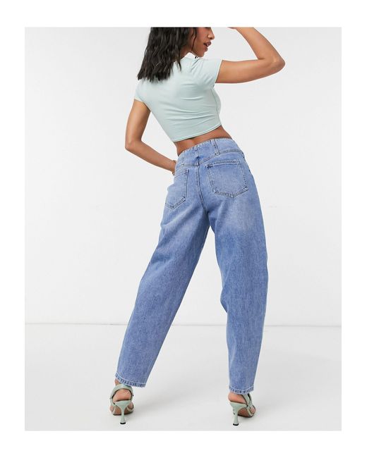 Jeans ampi a vita alta affusolatiVero Moda in Denim di colore Blu - Lyst