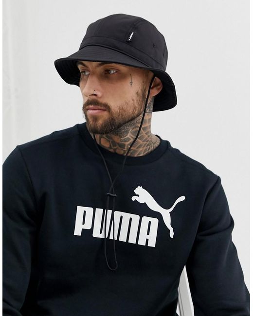 PUMA Black Archive Bucket Hat for men