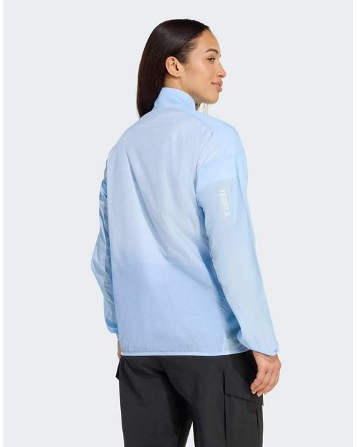 Adidas Originals Blue Terrex Multi Clima365 Windweave Jacket